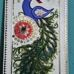 Peacock lippan art