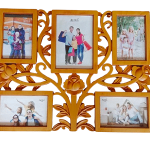 Collage Plastic Photo Frame (Set of 5, Wall Hanging)(18x15)in