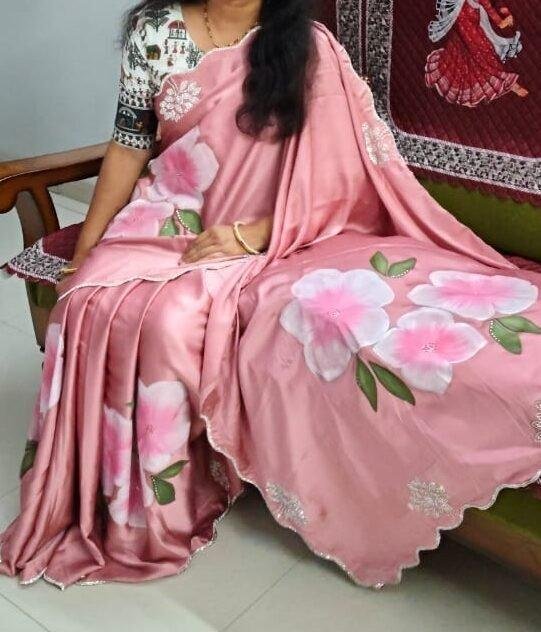 Hand Painted Saree