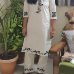 Hand painted Cotton Shuit | Traditional Handblock Print Work