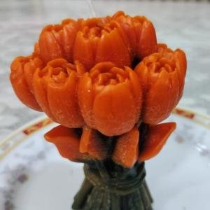 Rose Bunch Candle