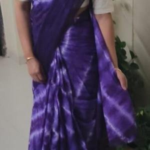 Tei dye saree