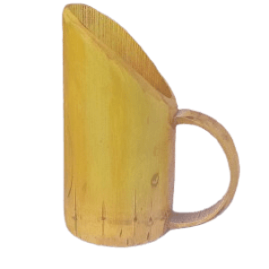 Handcrafted natural bamboo mug(500ml)