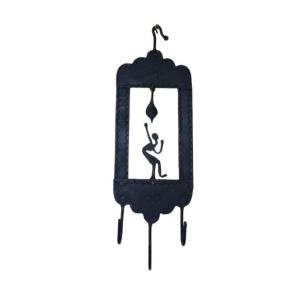 Tribal Art | Handcrafted Iron Wall Hanging Decorative Key Holder (size 4×10)