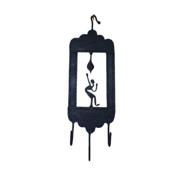 Tribal Art | Handcrafted Iron Wall Hanging Decorative Key Holder (size 4×10)