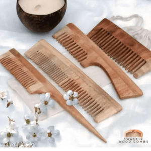 Handcrafted natural bamboo combs