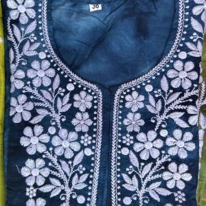 Oxy blue Shredded kurti