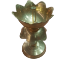 Handcrafted Brass Lotus Diya Stand(size 6")