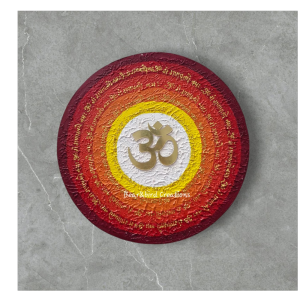 Handmade Om Mandala Wall Decor (18 inch 8mm)