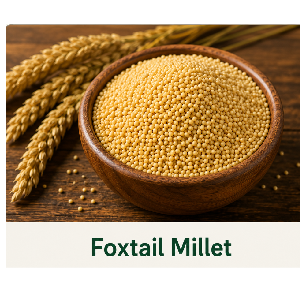 Premium Foxtail Millet (Kangni) – Healthy And Organic Grain (1kg)