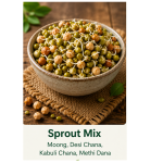 Healthy Sprout Mix , Moong, Desi Chana, Kabuli Chana And Methi Dana (1kg)