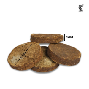 Aushdha Natural Cow Dung Kande | Uple for Havan And Puja And Eco-Friendly Handmade Gobar Cakes (6 pieces)