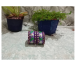 Handcrafted Purple Floral Thread Bangles Set for Women , Traditional Silk Thread Bangles , Ethnic Jewelry , Festive And Wedding Wear pack of 6)