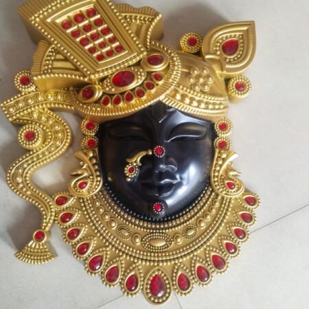 Kanhaji face photo frame - Gold