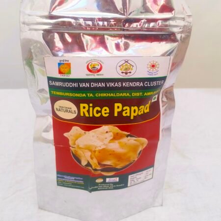 Home made rice papad 100 g.m.( pack of 5)