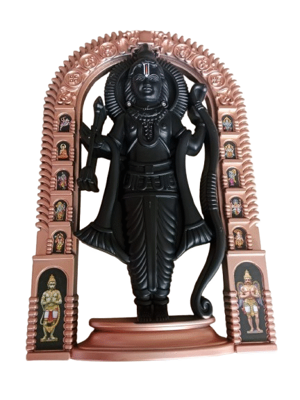 Ram Lala Ayodhya Mandir Statue Wall Hanging and Table Top Decorative Showpiece(21x15)