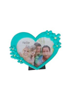 Heart Frame Shaped Plastic Photo Frame .Makes for a Lovely Wedding or Romantic Gift