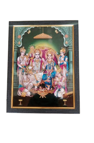 Shree Ram Darbar Photo Frame for Home (8x12)in