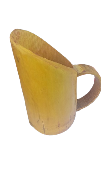 Handcrafted natural bamboo mug(500ml) - Image 2