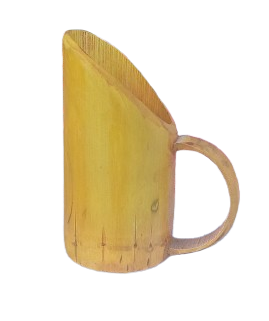 Handcrafted natural bamboo mug(500ml)
