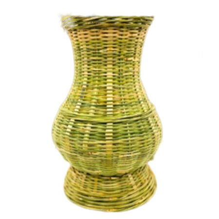 Handcrafted bamboo flower vase