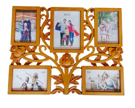 Collage Plastic Photo Frame (Set of 5, Wall Hanging)(18x15)in
