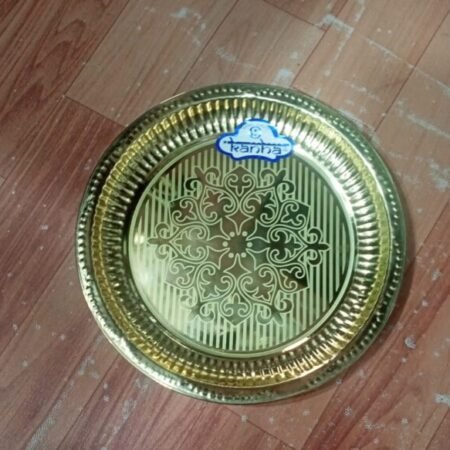 Pooja thali | handcrafted brass thali (size 9")
