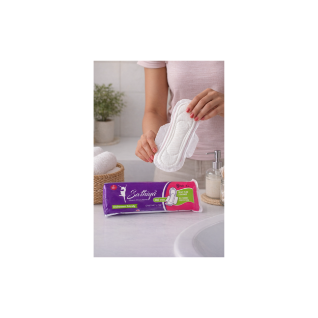 Sathiya 280mm XL Sanitary Pads – Heavy Flow Coverage (6 Pads)