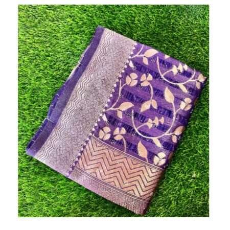 Elegant Chiffon Saree for Women – Lightweight Stylish Party Wear - purpal