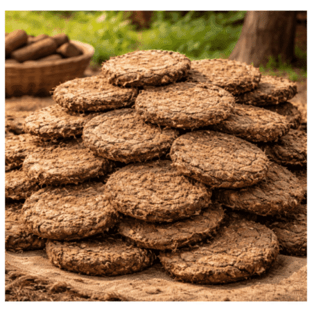 Pure Desi Cow Dung Cakes ( Gobar Ke Uple ) – Natural Organic Fuel ( pack10 )