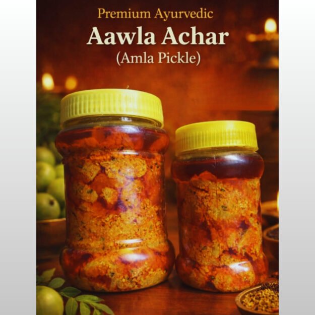 Organic Amla Achar – Traditional Homemade Indian Gooseberry Pickle (500g)