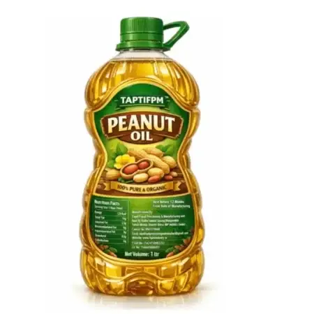 Premium 100% Pure And Organic Peanut Oil (Groundnut Oil) – Cold Pressed, Healthy Cooking Oil ( 1 L))