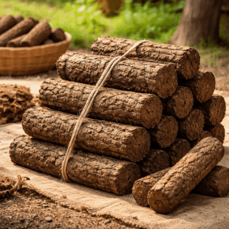 Pure Desi Cow Dung Logs (Eco-Friendly Fuel Sticks) (pack of 10)