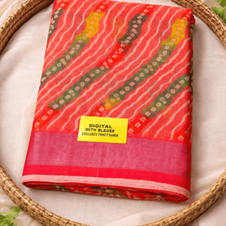 Beautiful soft material and lightweight dealywear saree