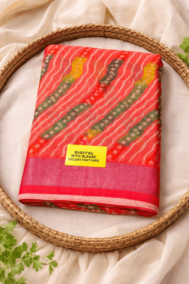 Beautiful soft material and lightweight dealywear saree